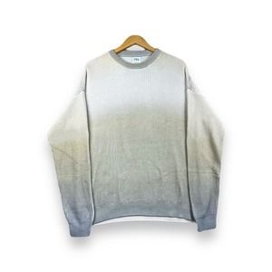 Zara Sweater Mens Medium Textured Cotton Blend Knit Ombre Multicolor Sweater